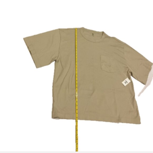 Mode of One Men's Relaxed-Fit Pocket T-Shirt Dark Ecru Size XXL - Picture 4 of 4